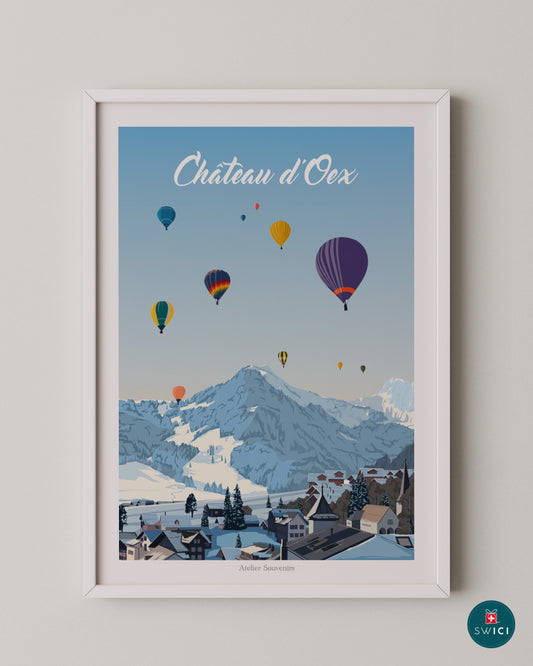 Châteaux d'Oex Poster