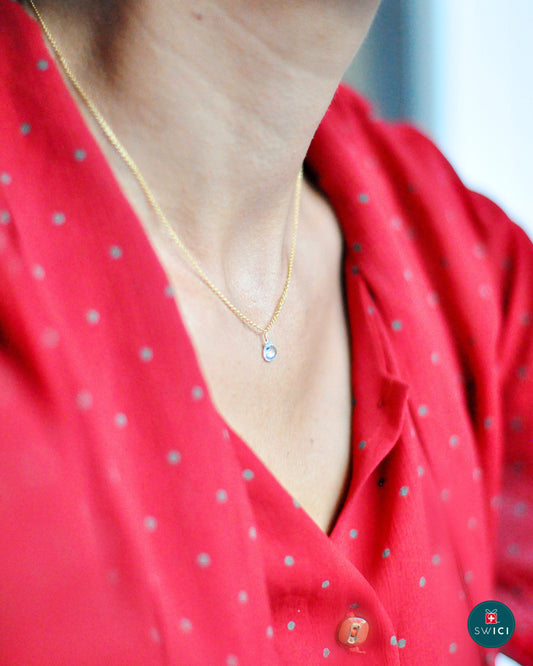 Collier Chance Aigue marine