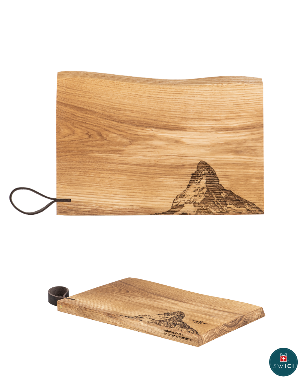 Rustikales Schneidebrett - Matterhorn