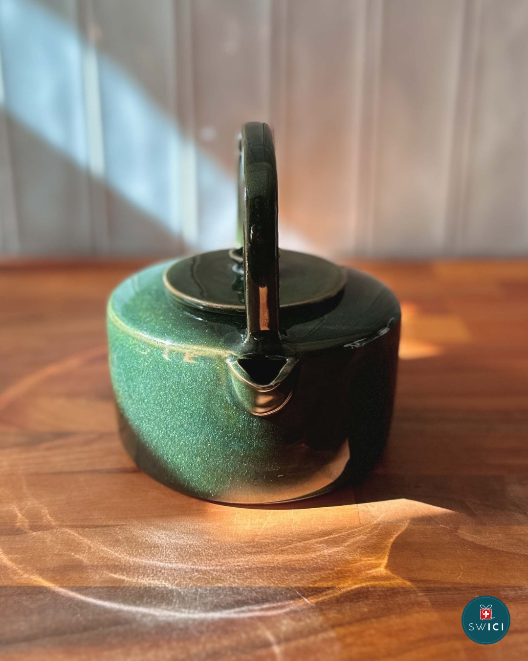 Keramik-Teekanne – Salbei