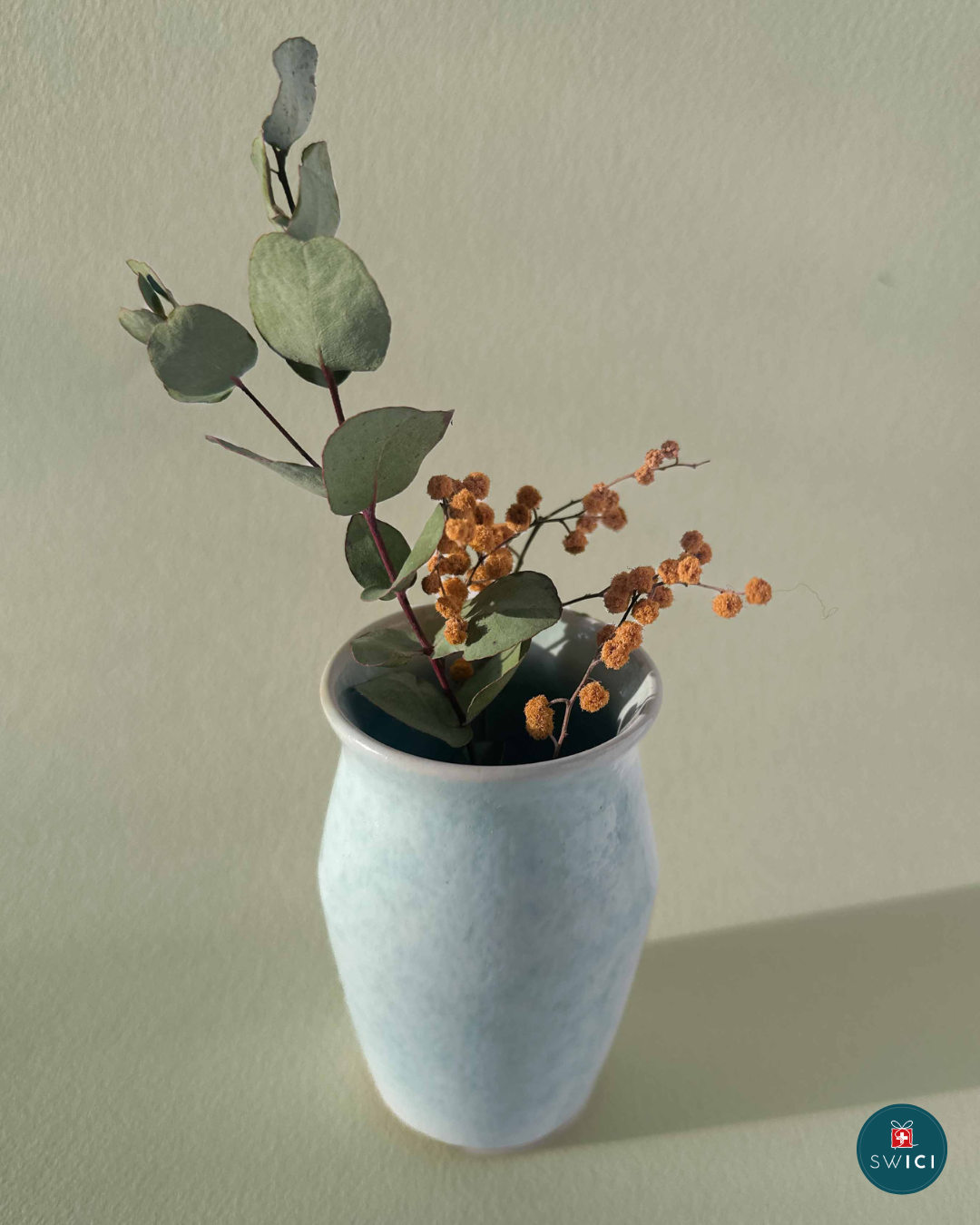 Kleine Keramikvase – Mint