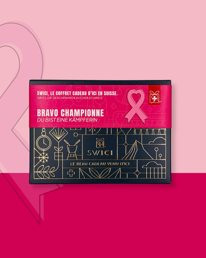 Geschenkgutschein "BRAVO CHAMPIONNE" │ 5 % werden an die Krebsliga Schweiz gespendet.