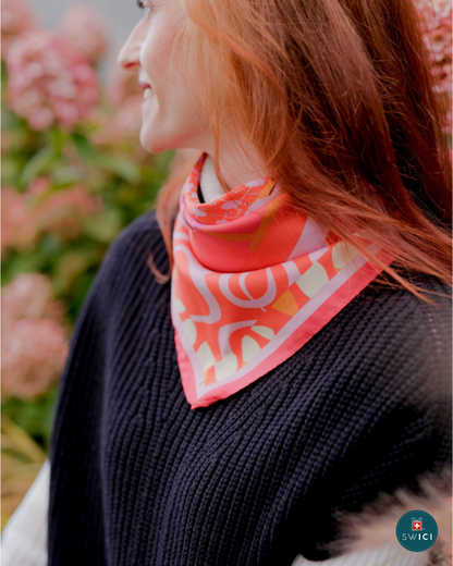 Foulard "Orange Meta"