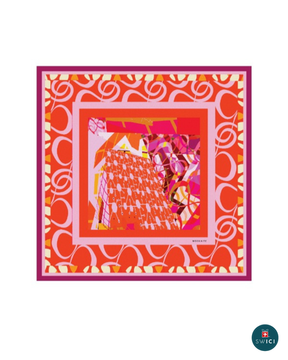 Foulard "Orange Meta"