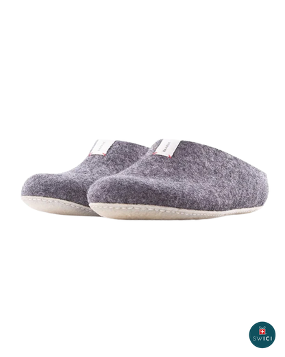 Chaussons en laine - Gris