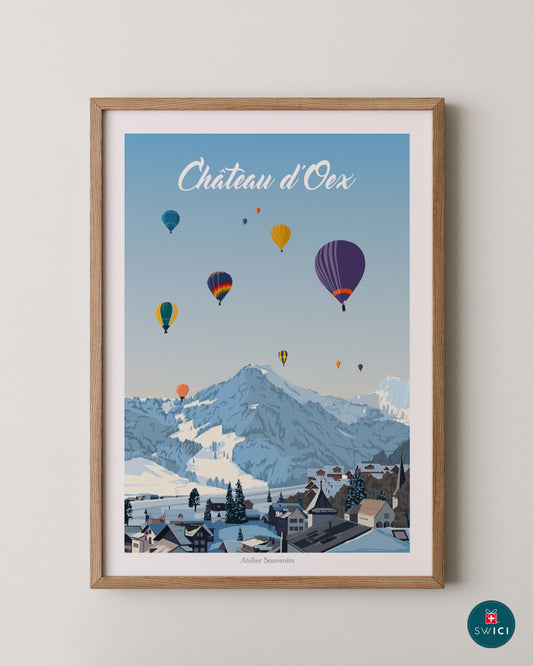 Châteaux d'Oex Poster