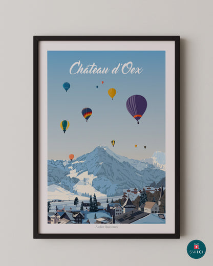 Châteaux d'Oex Poster