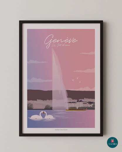 Geneva Poster - Water Jet