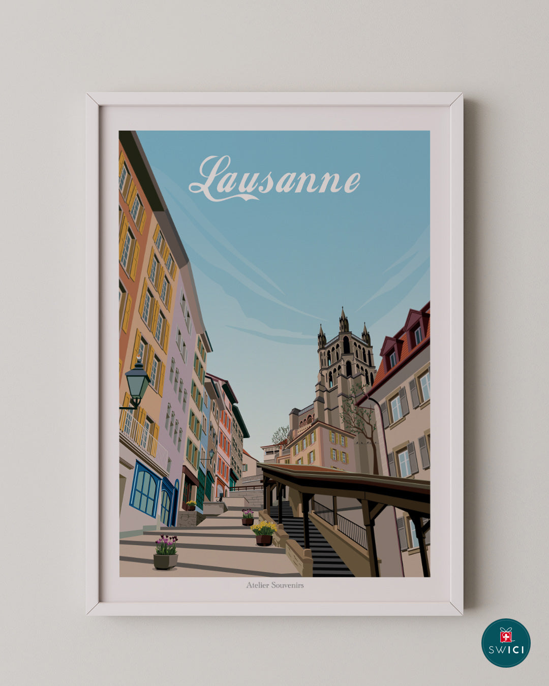 Affiche Lausanne - Vieille-Ville