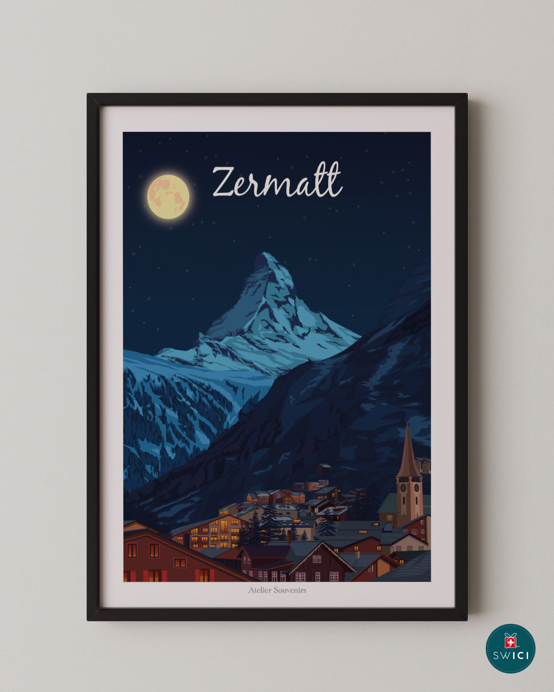 Zermatt Poster - Starry Night