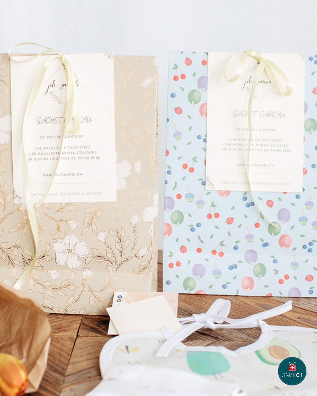 Small birth gift bag