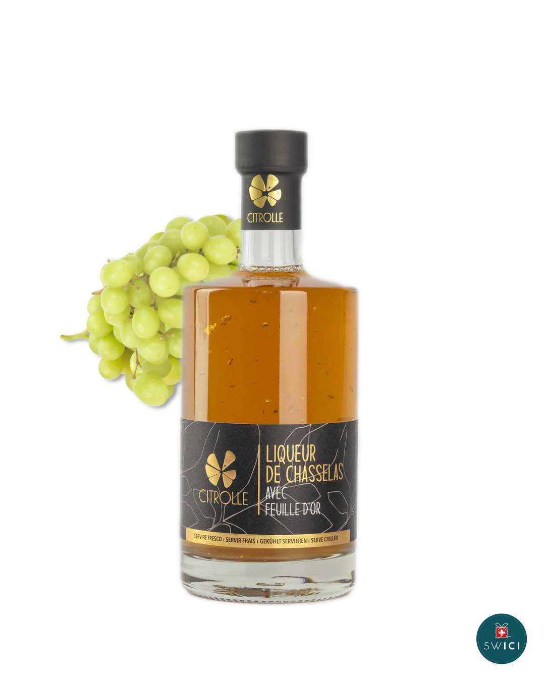 Chasselas-Likör mit Blattgold | 500 ml