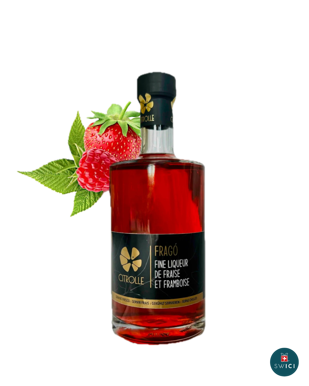 Fragò – Bio-Erdbeer-Himbeer-Likör | 500 ml